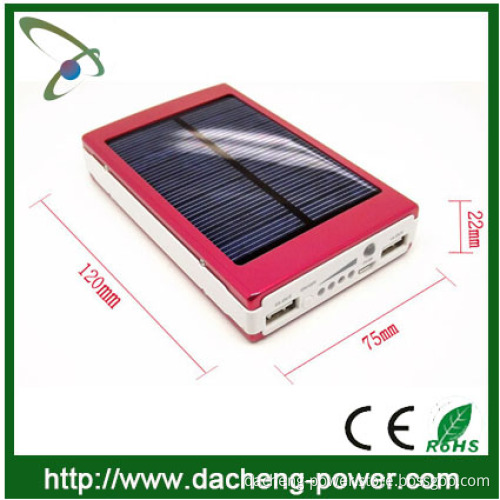 Factory price portable solar charger 30000mAH with two output 5V 1A&2.1A